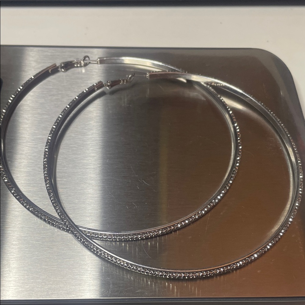 Elegant Silver Hoop Earrings